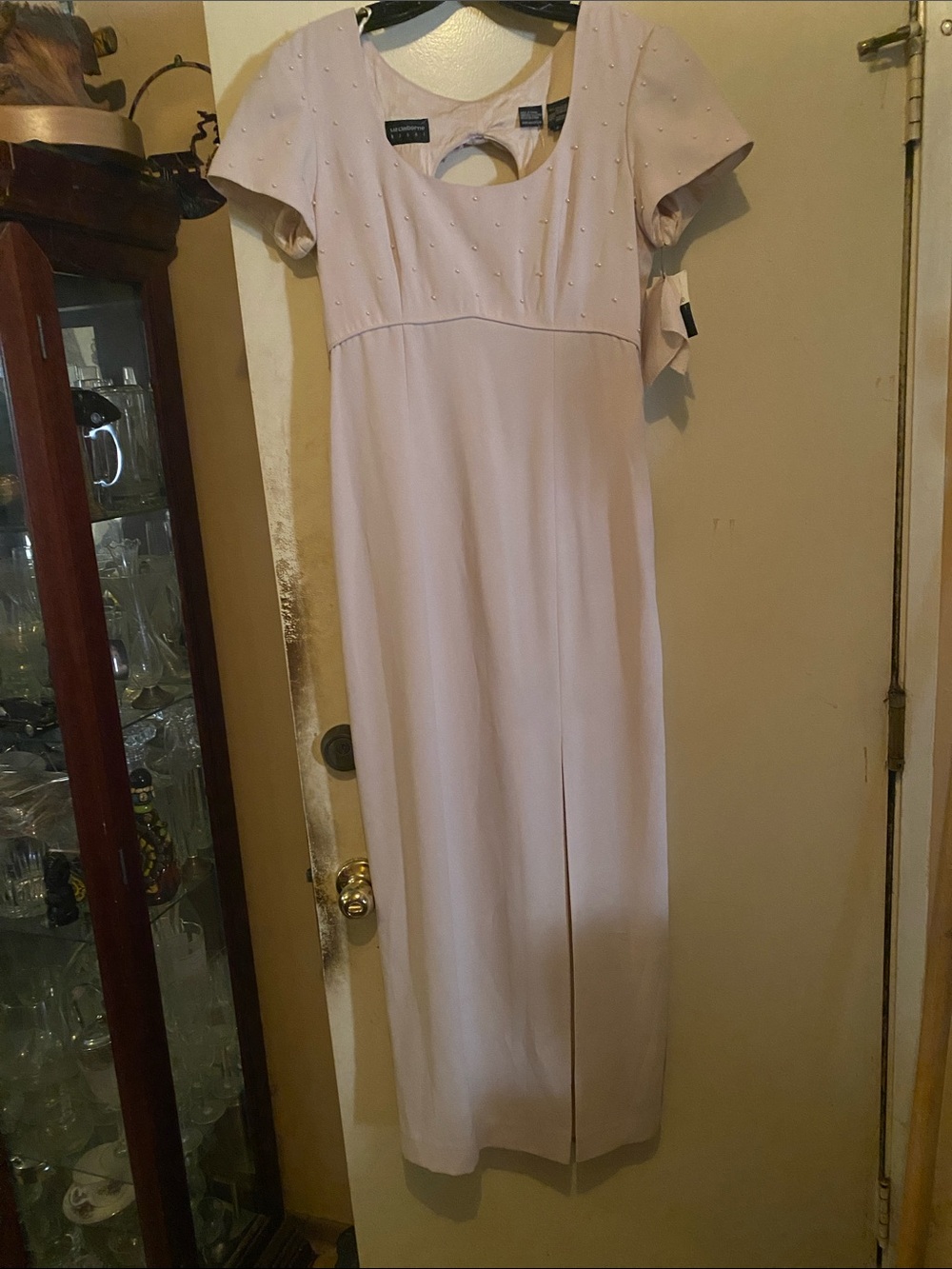 Liz Claiborne Size 6 Champagne Pink Evening Dress